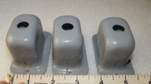 Steel toggle switch mounting box 3 pcs 7/16 hole 2-3/4 x 1-5/8 x 1-3/4 for sale