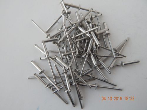 ALUMINUM POP RIVETS. 4 - 8 . 1/8 X 1/2 GRIP. 75 PCS. NEW