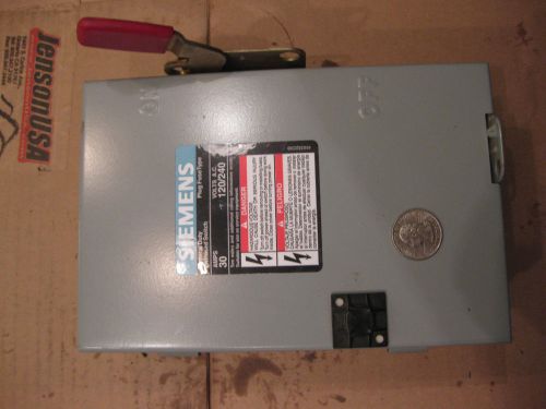 Siemens LLF211N 30A fused DPST enclosed switch