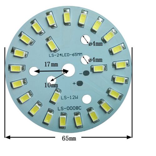 Warm white 5730 12w led light emitting diode smd highlight lamp panel 65mm ljn for sale