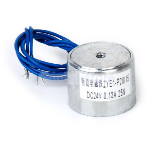 Dc 24v 3w electric lifting magnet solenoid electromagnet holding 25n 5.5 lb for sale