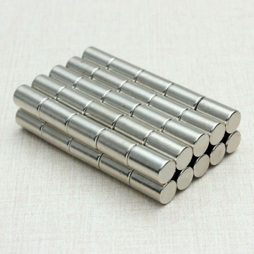 50pcs n52 strong neodymium magnets discs cylinder rare earth 6x10mm for sale