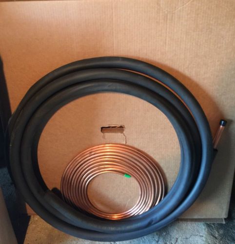 3/8&#034; Liquid x 3/4&#034; Suction Copper Line Set 30 FEET LONG, Both Lines. HVAC