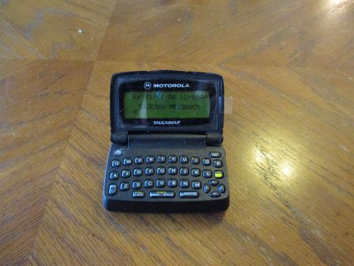 Vintage Motorola SkyTel Talkabout 2 Way Keyboard Pager Beeper Keyboard Black