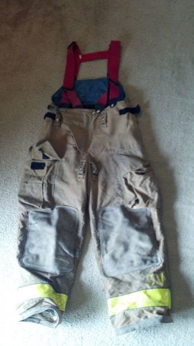 GLOBE FIREFIGHTER TROUSERS PANTS GX-7  34 X 30 SUSPENDERS HARNESS LOOPS GX7