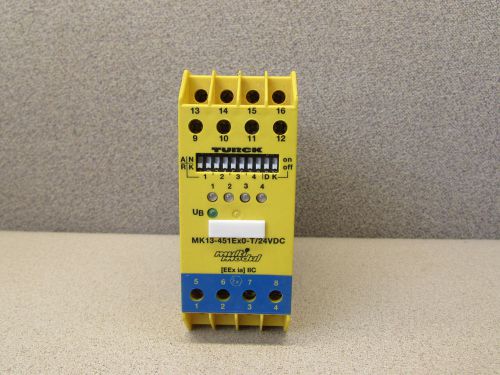 TURCK MK13-451Ex0-T/24 VDC ISOLATING SWITCHING AMPLIFIER