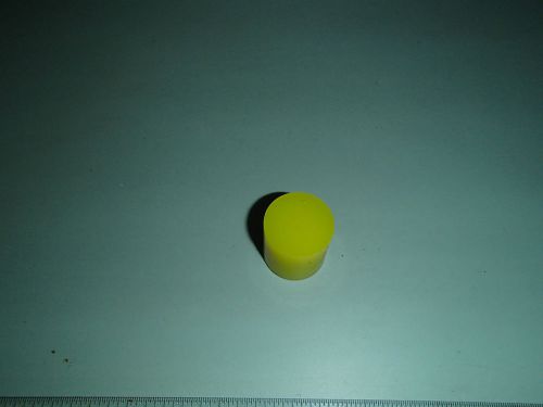 1&#034; dia. x 1&#034; long urethane / polyurethane 65 a yellow bumper p/n 11288 for sale