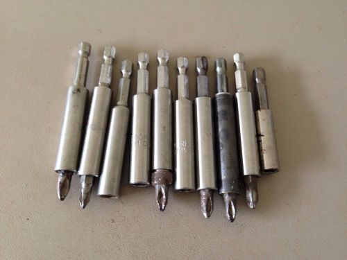 10 Assorted Styles of 2&#034; Used Magnetic Tip Holders