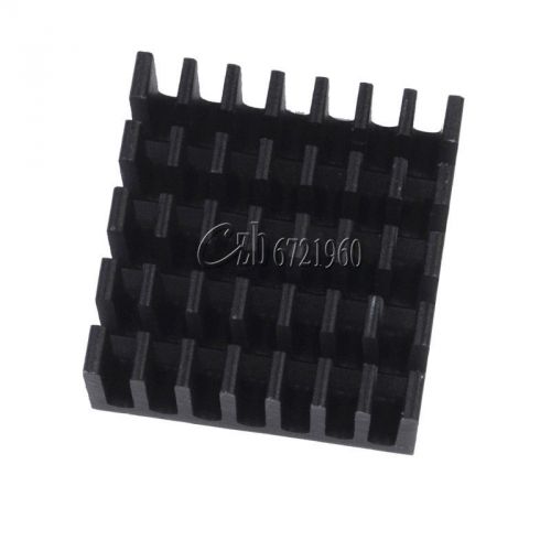 10PCS 20x20x10mm Radiating Fan Black Slot Routing CPU Cooling Fin Heat Sink