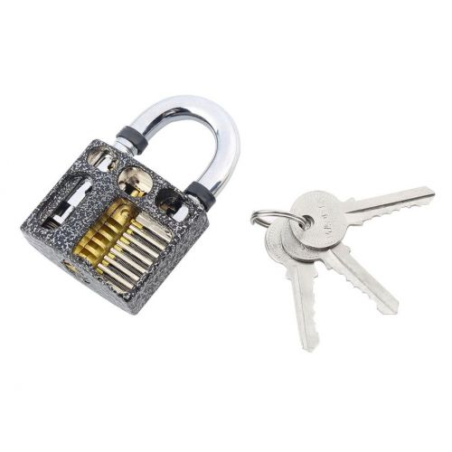 Cutaway Inside View of Practice Padlock Lock Training Skill for Locksmith GU