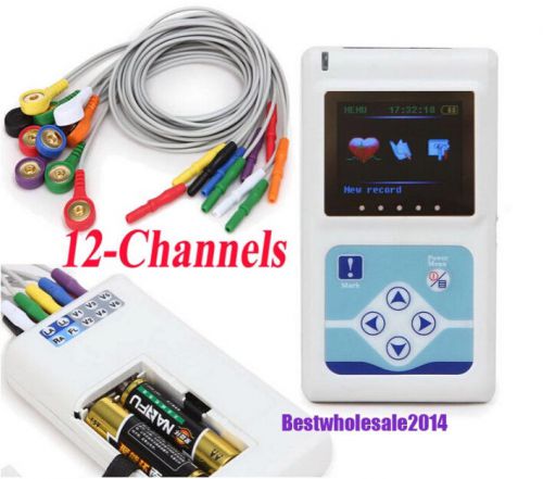 Nestest software!!! 12-channel ecg holter system-recorder+analyzer contet ce a+ for sale