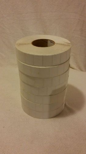 1.375&#034; x 1&#034; TT White Thermal Transfer Paper Label 7 rolls- 49,000 Labels