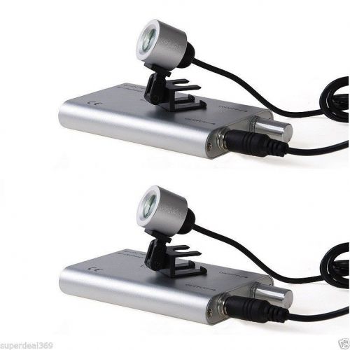 2 PCS Dental LED Head Light Lamp for Surgical Binocular Loupes Glasses New