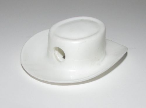 Vintage 1960&#039;s white COWBOY HAT PENCIL SHARPENER, Sterling plastic USA 2 1/2&#034;