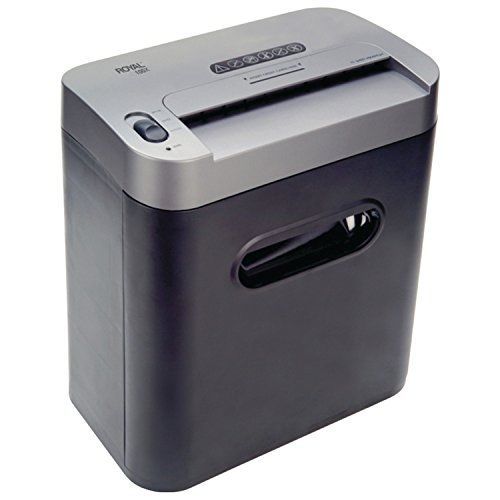 Royal 100X 29171Y 10-Sheet Full-Size Cross-Cut Shredder with Console - Black