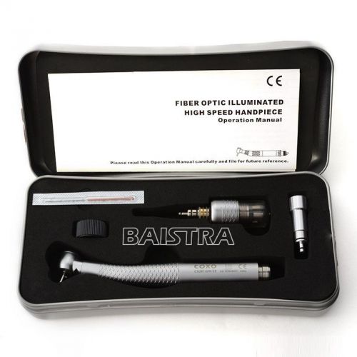 COXO Dental high Speed handpiece fiber optic Torque +Quick Coupling Fit Burs