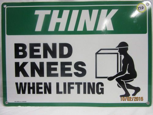 Think bend knees when lifting metal sign bar man cave garage our#170 for sale