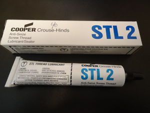 Cooper crouse hinds anti seize screw thread lubricant sealer stl 2 for sale