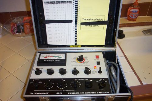 Sencore CR70 The Beam Builder Universal CRT Analyzer &amp; Restorer TV Tester Bundle