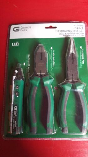 Commercial Electric 3-Piece Electricians Tool Set Model CE130114