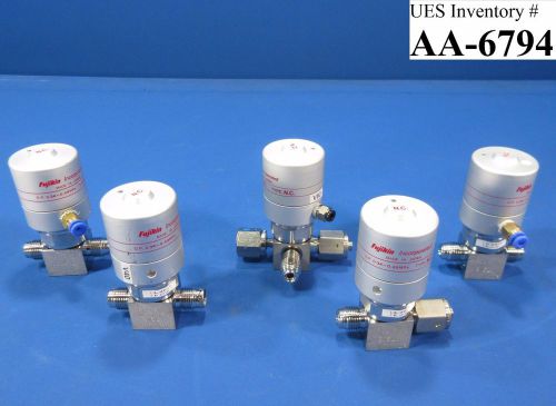 Fujikin FPR-UDDF-71-6.35-NL-UP Valve FPR-UDDFTB-71-6.35-NL-UP Lot of 5 used