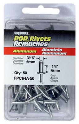 FPC CORPORATION 50-Pack Medium Aluminum Rivets