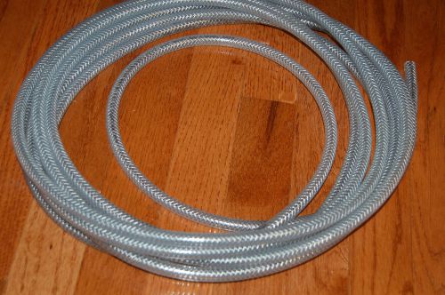 PVC tubing lab  vinyl reinforced  27 ft tube 3/16 &#034; ID 7/16&#034;  OD high pressure