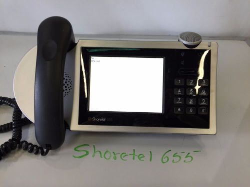 ShoreTel ShorePhone IP 655 VoIP 640 x 480 LCD Touch Screen working No base