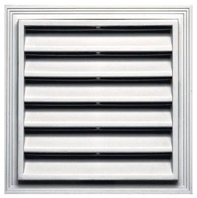 BUILDERS EDGE INC 12 x 12-Inch Square Gable Vent - White