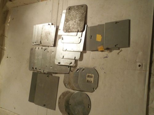 Large Mixed Lot of 30  New &amp; Used Electrical Covers: Blanks, Enclosure covers