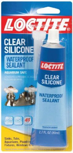 Loctite Clear Silicone Waterproof Sealant 2.7-Ounce Tube (908570)