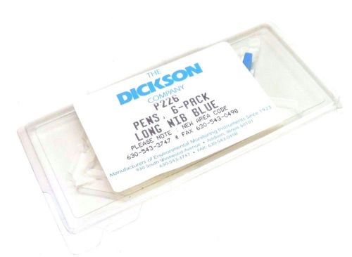 NEW DICKSON P226 PENS, 3-PACK LONG NIB BLUE