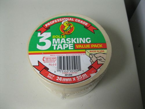 MASKING TAPE 3 ROLL PACK LOT OF 4 (12 ROLLS)  MANCO INC.