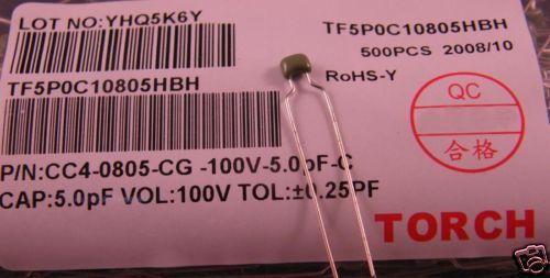 100V,5pF, 5%,mul-ceramic capacitors,NPO,FOR HAM lot/50