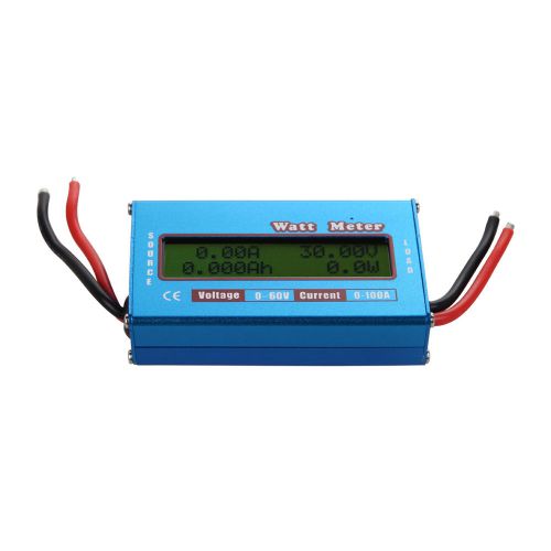 Digital LCD Watt Meter Power Volt Amp Meter 60V RC Battery Solar Wind Analyzer