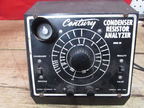 VINTAGE CENTURY ELECTRONICS CO &#034; CONDENSOR RESISTOR ANALIZOR MODEL 201  LOT 996A