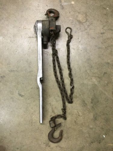 CM 3/4 Ton Series 640 Puller Lever Chain Hoist 5&#039; Lift Come A Long