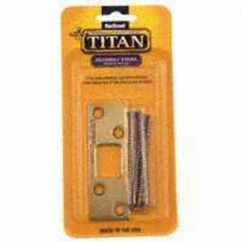 Titan deadbolt t strike, 3-5/8&#034; h x 1-1/4&#034; w kwikset strike plates-kwikset for sale