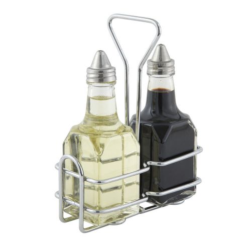 Winco WH-3, Chrome Wire Holder for 6-Ounce Oil and Vinegar Cruets