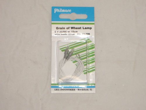 PHILMORE 11-706 6V AC/DC GRAIN OF WHEAT METER LIGHT LAMP LAMPS INDICATOR 2/PK