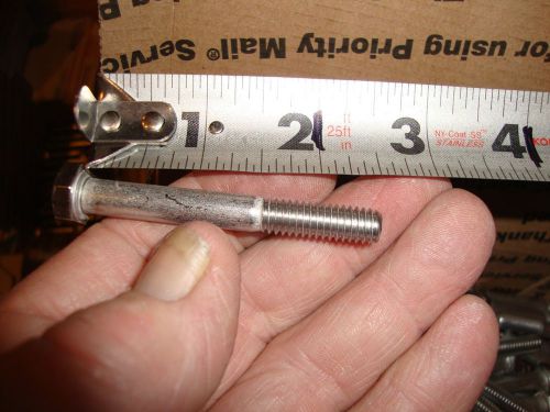 Stainless steel hex cap screws bolt 5/16-18 x 2 1/2 75/pcs   st 00014 for sale