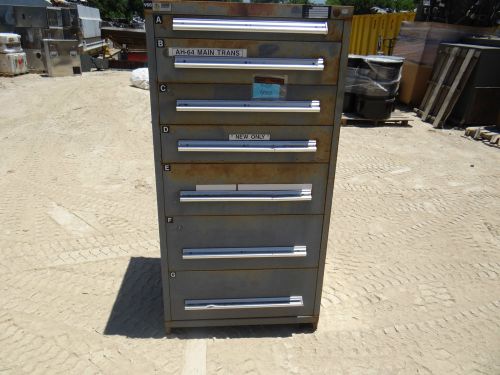 STANLEY VIDMAR GREY 7 DRAWER TOOL CABINET BOX CHEST SHOP STORAGE MECHANIC