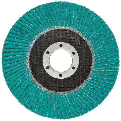 3M 577F Flap Disc , T27, Alumina Zirconia, Dry/Wet, 4-1/2&#034; Diameter, 80 Grit,