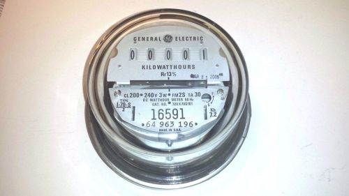 GE Watthour Meter 60 HZ - CL200 240V 3W FM25 TA 30 - 720X70G101