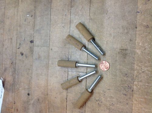 5 rex cut abrasive mounted points 1/4 shank x 1/2 x 1 1/2 long polishing fiber for sale