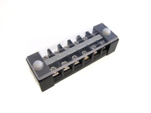 HQ KACON 6 Position 6P Screw Barrier Strip Terminal Block w/ Cover 10A