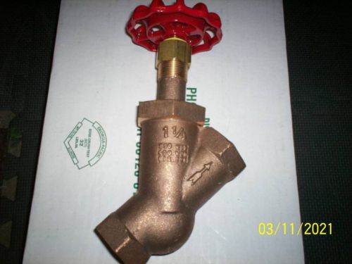 1 1/4&#034; HOT live STEAM ANGLE BLOWDOWN BLOW DOWN y GATE VALVE boiler