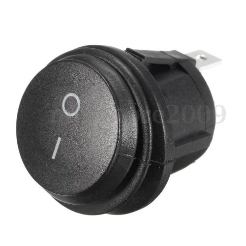 Round Rocker SPST On/Off 2 Pins Switch Waterproof Dust WaterProof 10A/250V NEW