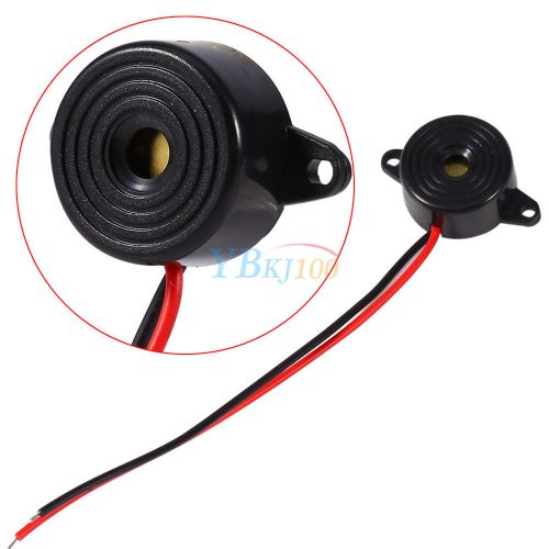 3V-24V 10mA Black Piezo Electronic Tone Buzzer Alarm Alert Continuous Sound New