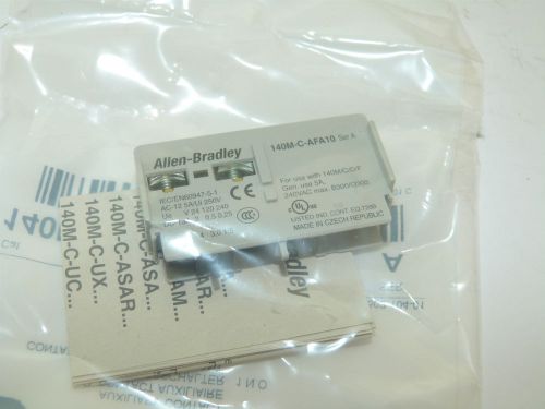 Allen Bradley 140M-C-AFA10 Auxiliary Contact 1 N.O. Ser A NEW